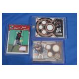 Lot of 3 high level MLB patch cards MINT inc