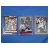 3 high level young MLB cards, MINT inc. Logan