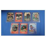 Lot of 7 Wonder Bread Vintage Football Cards,