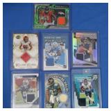 Lot of 7 star NFL patch cards, MINT inc. Caleb