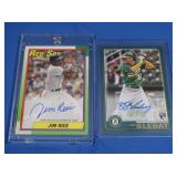 Lot of 2 high level on card certified autos of