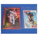 Lot of 2 high lever MLB Rookie cards, #'d. Sugano