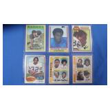 Lot of 6 Vintage Football stars inc. Upshaw,