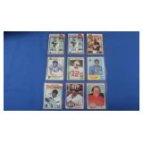 Lot of 9 Vintage Football stars all G-Ex inc. (2)