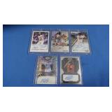 lot of 5 MINT autos including Bowmans Best Brice
