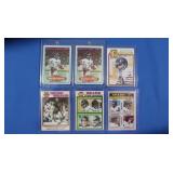 Lot of 6 Walter Payton cards. inc. (2) 1980, 1979