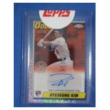 Rare Topps Hye Seong Kim Rookie Certified auto