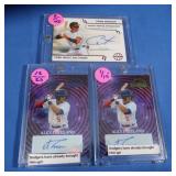 2 Alex Freeland Numbered Autos, and a Coby Mayor