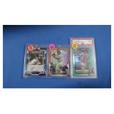 Lot of 3 High Level young MLB stars, MINT, inc.