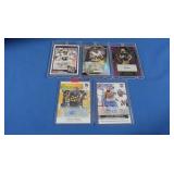 Lot of 5 NFl autos, MINT inc. Otton 1/89 purple