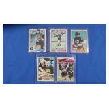 Lot of 5 Terry Bradshaw Cards VG-NM inc, 1980,