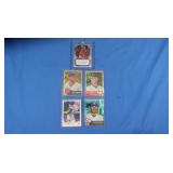 lot of 5 high level MLB cards, inc. Wheeler RC,