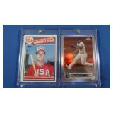 Mark McGuire USA Baseball team card, & MIke Trout