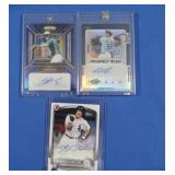 Lot of 3 star MLB prospects autoraph cards MINT