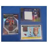 Lot of 3 star NFL players patch cards MINT inc