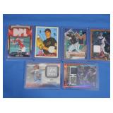 lot of 6 MLB patch cards inc.Walcott, Keaschall,