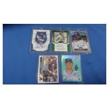 5 MLB Autos, MINT inc. Alex Gordon Green /49,