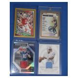 3 Drake Maye cards inc. Rc Patch, Rc Passing