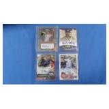 4 High Level MLB auto cards, MINT, inc. Vierling