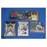 Lot of 5 NHL MINT patch cards inc. Vokoun game