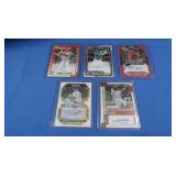 Lot of 5 young MLB upcomig stars, all autos,MINT