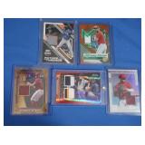 5 MLB patch cards MINT inc. Team Tandom
