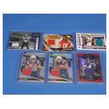 Lot of 6 NFL patch cards MINT, inc. McCarthy,