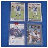 Lot of 4 NFL high level cards MINT inc, Elliott