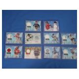 Lot of 10 Holiday patch cards MINT inc. Contreras