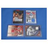 Lot of 4 NFL Patch star cards MINT inc. Emmanual