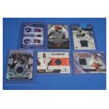 Lot of 6 NFL patch cards MINT inc. Bush, Collins,