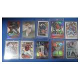 MIxed lot of 10 MLB Rookies and former stars,