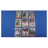 Lot of 9 vintage football Rookies G-EX inc.