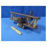 Heirloom Toys Handcrafted Wooden Bi-Plane