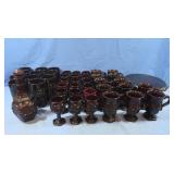 Ruby Avon Cape Cod Glasses,Cups,etc - broken cake