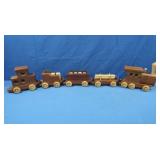 Heirloom Toys Handcrafted Wooden Train Set