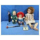Vintage Dolls,Raggedy Ann Doll &more *one doll