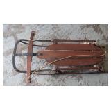 Vintage Yankee Clipper Wood Runner Sled 37"