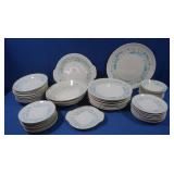 Vintage MCM Royal China "Blue Heaven" Dish Set,46