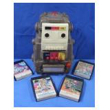 Vintage 2-XL Educational Toy Robot w/cartridges