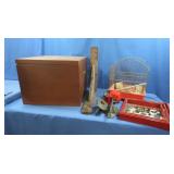 Wooden Box w/ lid 18x18x13", Decorative Birdcage,