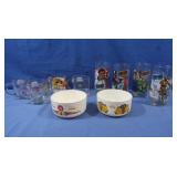 Vintage Drinking Glasses, Mugs &Bowls -Star