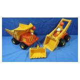 Vintage Fisher Price Husky Helper Dump Truck