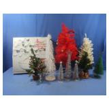 Lg lot Christmas Trees, Tallest Tree approx 20"