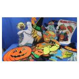 Vintage Cardboard Cut Out Halloween Hangings