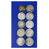 10) 1964 Kennedy Half Dollars