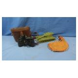 Vintage Sears Special Binoculars w/case,Wine Skin