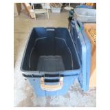 2 Lg Totes w/ lids 29x19.5x20"