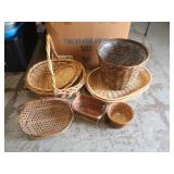Lg Wicker Baskets,Wicker Trays &more