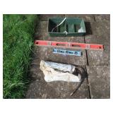 Grease Gun & 30" and 12" Levels